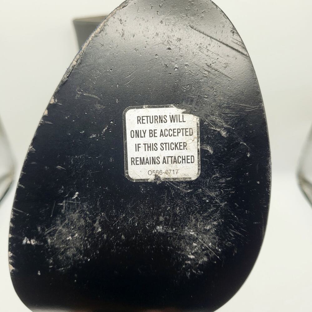 Vince Overton Graphite Gray Leather Block Heel Ankle Boots Women's Size 7 - Picture 13 of 13